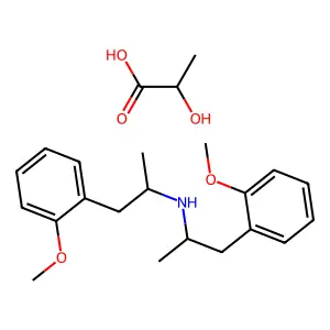 Isocaine lactate structure