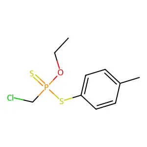 O-Ethyl S-(4-methylphenyl) (chloromethyl)phosphonodithioate structure
