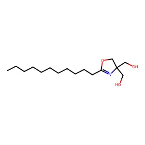 2-Undecyl-2-oxazoline-4,4-dimethanol structure