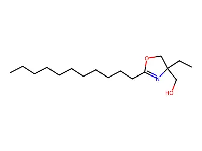4-Ethyl-2-undecyl-2-oxazoline-4-methanol structure