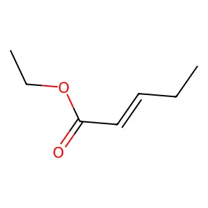 Ethyl pent-2-enoate structure