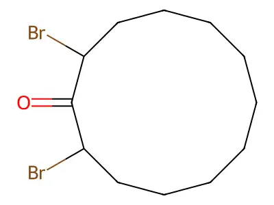 2,12-Dibromocyclododecanone structure