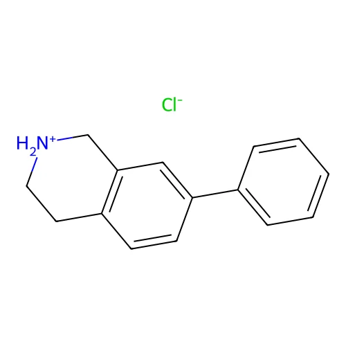 Isoquinoline, 1,2,3,4-tetrahydro-7-phenyl-, hydrochloride structure