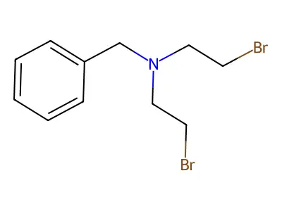 N-benzyl-2-bromo-N-(2-bromoethyl)ethanamine structure