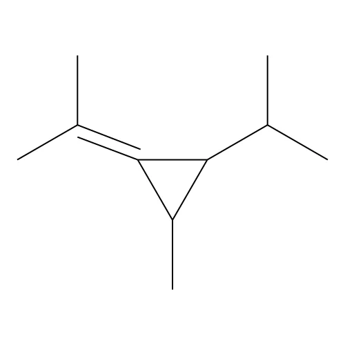 Propane, 2-(2-isopropylidene-3-methylcyclopropyl)-, cis- structure