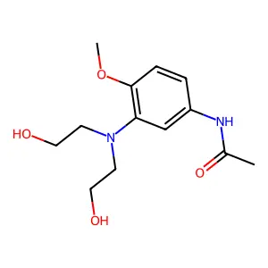 Acetamide, N-[3-[bis(2-hydroxyethyl)amino]-4-methoxyphenyl]- structure