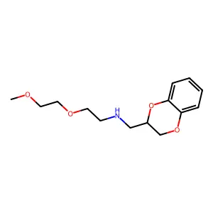 2,3-Dihydro-N-(2-(2-methoxyethoxy)ethyl)-1,4-benzodioxin-2-methanamine structure