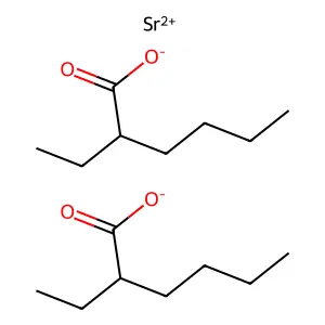 Strontium 2-ethylhexanoate structure
