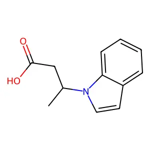 beta-Methyl-1H-indole-1-propionic acid structure