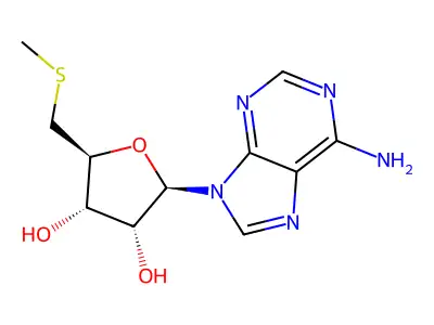 9-(5-S-Methyl-5-thiopentofuranosyl)-9H-purin-6-amine structure