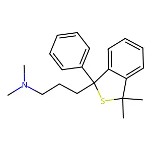 1,3-Dihydro-N,N,3,3-tetramethyl-1-phenylbenzo[c]thiophene-1-propanamine structure