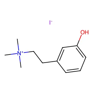 Ammonium, (m-hydroxyphenethyl)trimethyl-, iodide structure