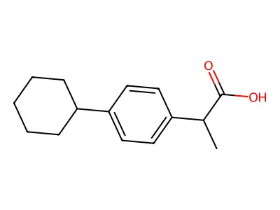 4-Cyclohexyl-alpha-methylbenzeneacetic acid structure