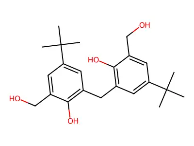 Benzenemethanol, 3,3'-methylenebis[5-(1,1-dimethylethyl)-2-hydroxy- structure