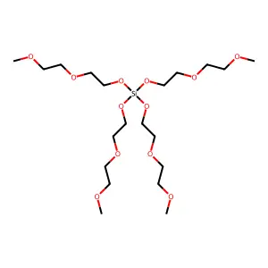 Silicic acid (H4SiO4), tetrakis(2-(2-methoxyethoxy)ethyl) ester structure