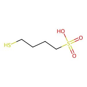4-Mercaptobutane-1-sulphonic acid structure