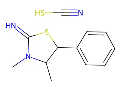 Thiadrine thiocyanate structure