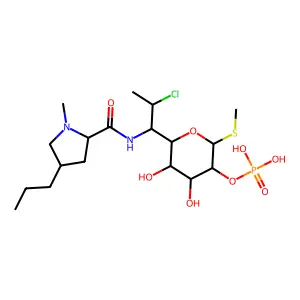Clindamycin phosphate structure