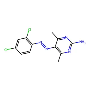 2-Amino-4,6-dimethyl-5-(2,4-dichlorophenylazo)pyrimidine structure