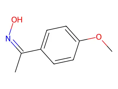 (4-Methoxyphenyl)ethanone oxime structure
