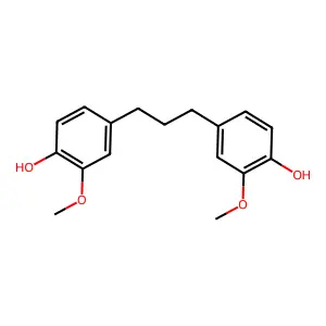 4,4'-Propylidenebis[2-methoxyphenol] structure