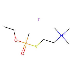 Methylethoxyphosphorylthiocholine iodide structure