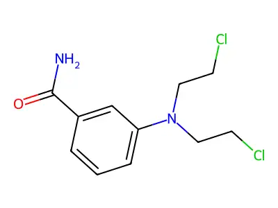 Benzamide, m-(bis(2-chloroethyl)amino)- structure