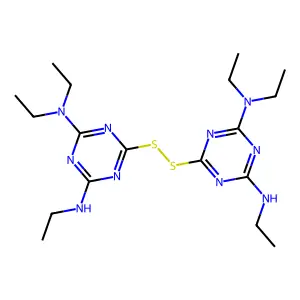 1,3,5-Triazine-2,4-diamine, 6,6'-dithiobis[N2,N2,N4-triethyl- structure