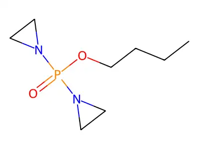 Phosphinic acid, bis(1-aziridinyl)-, butyl ester structure