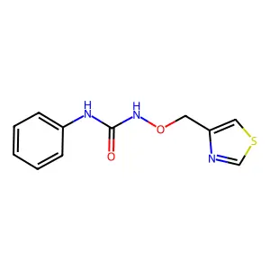 1-Phenyl-3-(4-thiazolylmethoxy)-urea structure