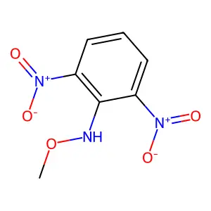 Benzenamine, N-methoxy-2,6-dinitro- structure