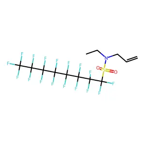 N-Allyl-N-ethylheptadecafluorooctanesulphonamide structure