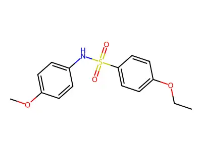 4-ethoxy-N-(4-methoxyphenyl)benzenesulfonamide structure