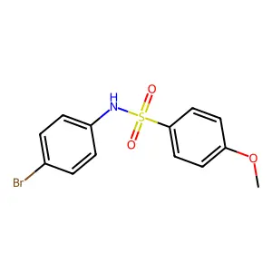 N-(4-bromophenyl)-4-methoxybenzenesulfonamide structure