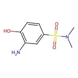 Benzenesulfonamide, 3-amino-4-hydroxy-N,N-dimethyl- structure