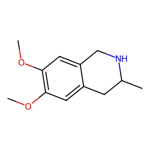 6,7-Dimethoxy-3-methyl-1,2,3,4-tetrahydroisoquinoline structure