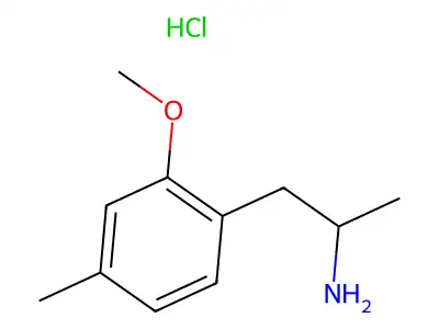 1-(2-Methoxy-4-methylphenyl)propan-2-amine--hydrogen chloride (1/1) structure