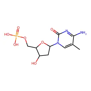 Deoxy-5-methylcytidylic acid structure
