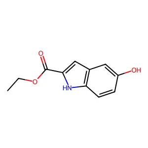 Ethyl 5-hydroxy-1H-indole-2-carboxylate structure