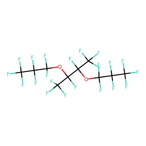 Perfluoro-5,6-dimethyl-4,7-dioxadecane structure