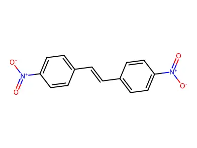 1-Nitro-4-[2-(4-nitrophenyl)ethenyl]benzene structure