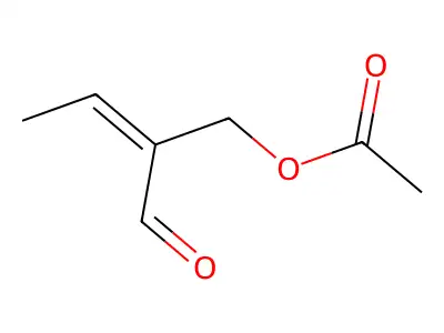 2-Butenal, 2-((acetyloxy)methyl)- structure