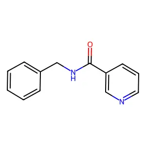 Nicotinic acid benzylamide structure