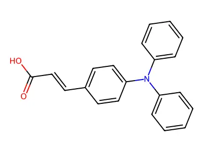 4-(Diphenylamino)cinnamic acid structure