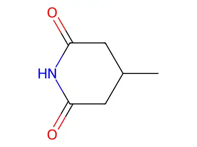 4-Methyl-2,6-piperidinedione structure