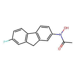 7-Fluoro-N-hydroxy-N-2-acetylaminofluorene structure