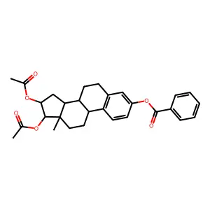 estriol benzoate diacetate structure