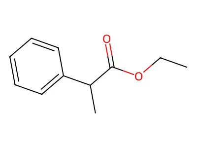 Benzeneacetic acid, alpha-methyl-, ethyl ester structure