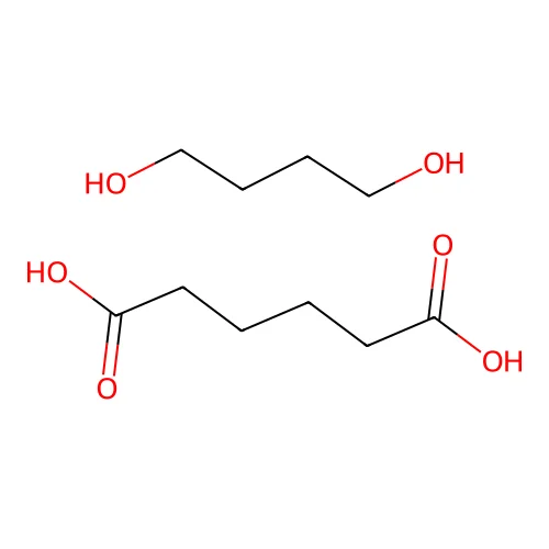 Hexanedioic acid--butane-1,4-diol (1/1) structure