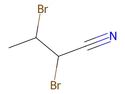 2,3-Dibromobutanenitrile structure